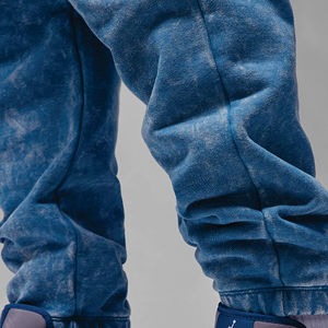 Pantalones de chándal apilados ajustados Pantalones apilados de algodón y poliéster Pantalones de chándal atléticos ajustados para correr para hombre - Product Image 3