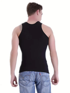 PASUXI Casual Quick Dry Moisture Wicking Fitness <b>Stringer</b> <b>Men's</b> Tank Top Gym Workout Singlet Breathable Running <b>Vest</b> - Product Image 3