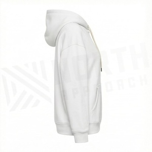 เสื้อฮู้ดดี้แบบสวมหัวทรงหลวม คอวี ผ้าฟลีซคอตตอนคุณภาพสูง สไตล์สตรีทแวร์ สำหรับผู้หญิง - Product Image 3