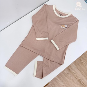 Seun Kids Baby 2Pcs Cotton Sleepwear Set Cartoon Print Long Sleeve T-Shirt With <b>Leggings</b> O-Neck Cute Spring Wear - Product Image 4