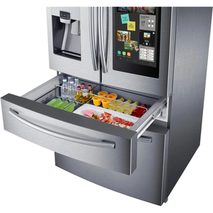 Réfrigérateur intelligent de cuisine 28 pieds cubes, porte française, écran tactile, éclairage LED, commande en gros, exportation - Product Image 4