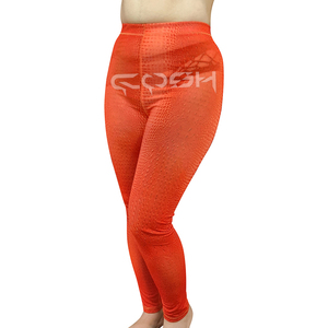 Leggings COSH con Estampado de Piel de Cocodrilo Naranja - Pantalones de Yoga de Cintura Alta con Patrón Animal Texturizado para Mujer - Product Image 2
