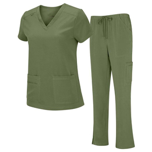 High-quality Unisex Medical <b>Scrub</b> <b>Sets</b> Denim Cotton Blends Hospital <b>Scrubs</b> Uniforms - Product Image 1