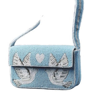 Bolso de mano de lujo al por mayor con cuentas de cristal multicolor pintadas a mano y bordadas para almacenamiento multiusos - Product Image 1