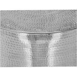 Mesa Auxiliar Moderna con Pedestal de Hierro, Mesa de Estilo Contemporáneo, Diseño Elegante con Ranuras, Mueble Minimalista de Lujo para Sala de Estar - Product Image 2