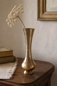 Jarrón de Flores Antiguo para Exhibición en Suelo, Alto, con Base Antideslizante, Diseño Sólido Decorativo, Hecho a Mano, de Latón y Metal - Product Image 2