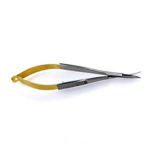 กรรไกรสปริงคมกริบ สแตนเลสสตีล ใบมีดโค้ง กรรไกรผ่าตัดแบบสปริง - Product Image 6