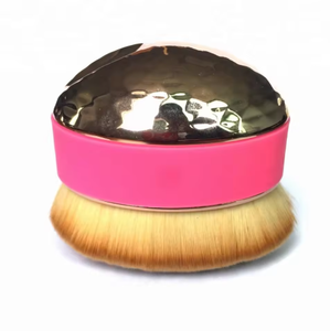 <span class=keywords><strong>Pinceau</strong></span> <span class=keywords><strong>Kabuki</strong></span> ovale plat pour fond de teint, vegan, doré rose, à faible MOQ, pour le maquillage, vente en gros, économique, pour le voyage et le rangement - Product Image 5