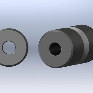 Imanes de ferrita redondos al por mayor con orificios para altavoces y equipos de sonido industriales, componentes magnéticos cerámicos - Product Image 4