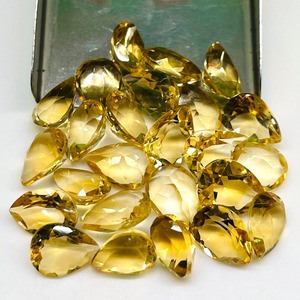 Citrine naturelle brésilienne taille poire 9mm 10mm, pierres précieuses en vrac, prix de gros, lot en vrac pour la fabrication de bijoux - Product Image 4