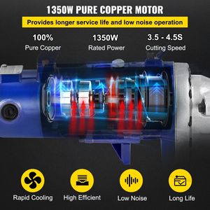 Coupe-ferraille hydraulique électrique portable 1350W, temps de coupe de 4,5 secondes pour 7/8 pouces # Machine à couper les barres d'armature de 7 à 22 mm - Product Image 4