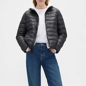 Chaqueta Acolchada Ligera de Burbujas Negra Personalizada para Mujer, Abrigo de Invierno con Logotipo Personalizado, Ropa Exterior de Moda - Product Image 5