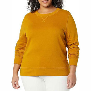 Sweat-shirt à col rond sur mesure fabriqué en usine, dernier style, pull pour femme, sweat-shirt tendance - Product Image 1