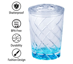 [Holar] Almacenamiento de cepillo de dientes de 4 ranuras transparente e irrompible de Taiwán para Baño - Product Image 3