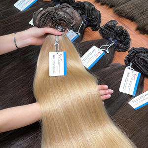 Extensions de cheveux humains tissées à la main, populaires, douces et lisses, sans perte ni nœuds - Product Image 2