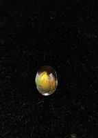 Pierre de lune arc-en-ciel africaine naturelle, taille ovale, gemme multicolore.