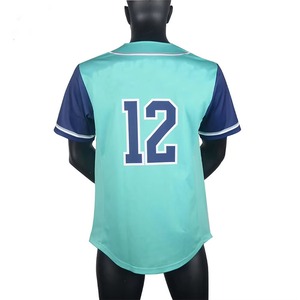 Camiseta de Béisbol Sublimada Transpirable Unisex, de Poliéster con Absorción de Humedad, Cuello en V, Ropa Deportiva para Equipos Atléticos, para Adultos - Product Image 3