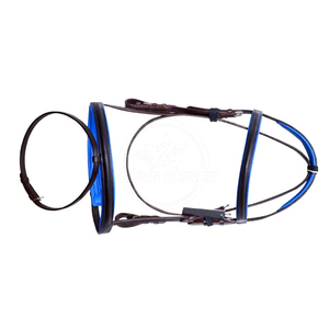 Bridon d'équitation en cuir artisanal de style anglais avec sangles réglables pour un contrôle sécurisé, taille 2x3x2m pour l'équitation - Product Image 3