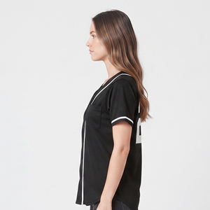 Camiseta Deportiva con Estampado de Béisbol para Mujer, Camisetas de Béisbol con Botones para Mujer, Camiseta de Equipo de Béisbol para Mujer al por Mayor - Product Image 3