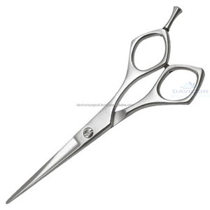 Tijeras de pelo profesionales de acero inoxidable DAVICON | Tijeras de peluquero manuales para cortar y peinar el cabello - Product Image 1
