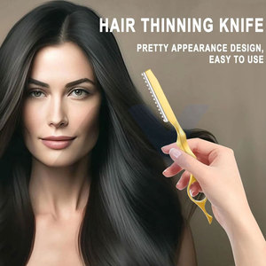 Navaja Profesional de Metal de 7 Pulgadas para Adelgazar el Cabello, Navaja de Estilismo Premium para Estilistas de Salón y Uso Doméstico, Colores Personalizables, Logotipo Láser - Product Image 6