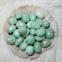 Venta al por mayor de alta calidad Natural Indonesia Chrysoprase caído Napu piedras preciosas artesanía curación cristal 20-30mm