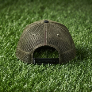 Casquette Trucker Marron et Verte pour Homme avec Logo Brodé Personnalisé, Dos en Maille, Chapeau de Baseball Ajustable, Style Urbain Extérieur - Product Image 6
