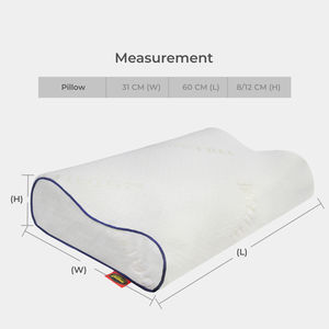 Almohada de Espuma Viscoelástica Ecológica Moderna de Primera Calidad, Diseño Contorneado, Soporte para el Cuello, Tela Antiestática - Product Image 5
