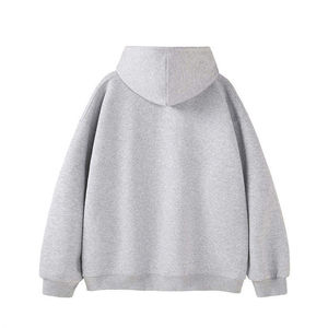 เสื้อฮู้ดโอเวอร์ไซส์แบบยูนิเซ็กซ์ สีพื้น ผ้าโพลีเอสเตอร์/เรยอน ขนฟลีซ สวมใส่สบาย มีกระเป๋า ทรงปกติ เหมาะสำหรับใส่ในฤดูหนาว ประดับด้วยดิจิตอลไรน์สโตน - Product Image 2