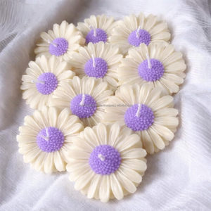 Decorative Daisy Flower <b>Candles</b> Set Scented Handmade Floral Wax <b>Candle</b> <b>Gift</b> Home Decor USA - Product Image 5
