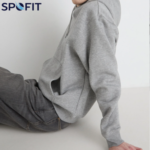 Hoodie oversize de style luxueux pour homme, design basique, manches longues, en coton mélangé, idéal pour les journées fraîches. - Product Image 6