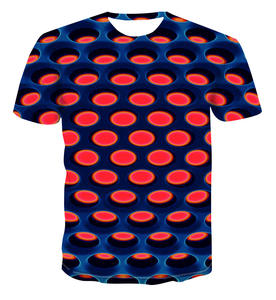 Men's Short Sleeve O-Neck T-<b>Shirt</b> With Abstract <b>Flame</b> Print Breathable Knitted Polyester Casual Regular Fit - Product Image 3