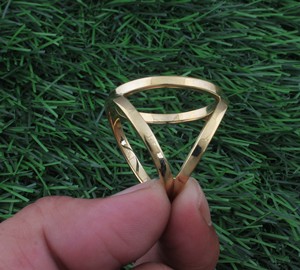 Anillo de Boda Solitario Chapado en Oro, Minimalista, Hecho a Mano, Clásico, Bohemio, con Turquesa en Engaste de Plata de Ley 925, Certificado - Product Image 6