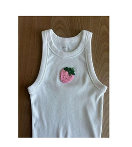 Magnífica Camiseta sin Mangas con Bordado Floral y Cuentas para Mujer, con Patrones Artísticos Únicos y Exquisita Artesanía Hecha a Mano - Product Image 6