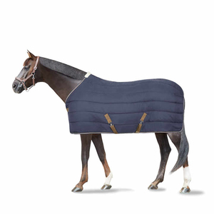 Manta Impermeable para Caballo con Cuello Alto, 3 Correas para las Patas, Doble Cierre Frontal en el Pecho, Gran Solapa para la Cola, Uso Invernal, Ripstop 600D - Product Image 1