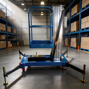 Piattaforma di Sollevamento Elettrica in Lega di Alluminio 4-10m per Magazzino, Elevatore Monoposto - Product Image 1