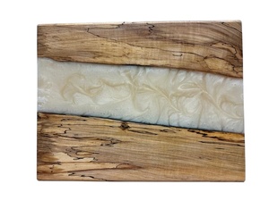 Tabla de cortar de madera de olivo hecha a mano de lujo con incrustaciones de Río de resina epoxi, Tabla grande multiusos para charcutería y queso - Product Image 2
