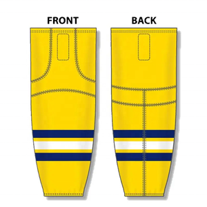 Chaussettes de hockey sur glace professionnelles d'été, rayées, en coton et élasthanne, respirantes, écologiques, à séchage rapide, absorbant la transpiration, avec revers tricoté - Product Image 1
