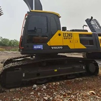 Excavatrice sur chenilles Volvo EC240 d'occasion, haute performance, 24 tonnes, machine robuste, d'origine usine