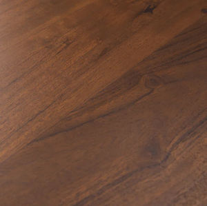 Mesa de Comedor de Madera de Acacia Sólida con Acabado Natural, Base Metálica en Forma de W, Estilo Industrial Moderno, para Cocina o Restaurante - Product Image 6