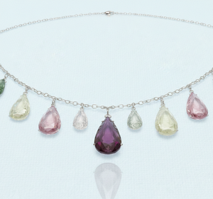 Collar con Múltiples Formas y Piedras, Plata de Ley 925, Chapado en Oro de 18K, 16 Pulgadas, Collar con Dijes, Joyería de Plata a Precio de Mayoreo - Product Image 5