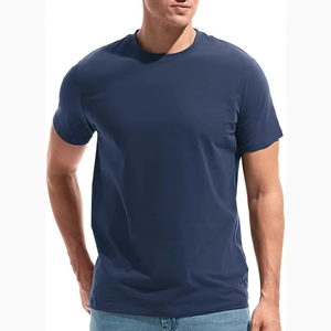 T-shirt en coton pour homme, best-seller, doux, respirant, col rond, vêtements décontractés, OEM ODM, logo personnalisé, vente en gros - Product Image 1