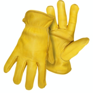Customizable Quality Logo Workwear <b>Gloves</b> Sheep Grain Leather Industrial Safety Clothing Breathable Reflective Hi Vis Reflective - Product Image 1