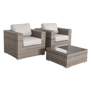 Set di mobili da giardino per 2 persone in vimini di rattan completamente assemblato con comodi cuscini - Product Image 4