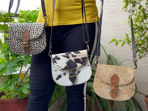 กระเป๋าสะพายคาดลำตัวหนังวัวแท้สำหรับผู้หญิง2024ใหม่ออกแบบได้ตามต้องการ - Product Image 2