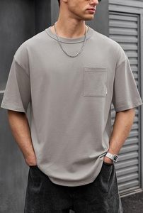 Heavy Weight 100% Cotton Oversized T-<b>Shirt</b> <b>Men</b> 220 Grams Shoulder Custom Printing Hip Hop Plus Size 100% Cotton Blank Boxy <b>Men's</b> - Product Image 3