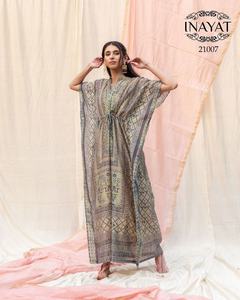 Latest Design <b>Womens</b> Ready Wear Formal Printed Kaftan <b>Kurti</b> Party Available Wholesale Price India Pure Soft Silk Quick Dry All - Product Image 5