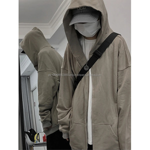 Ensemble de survêtement pour homme sur mesure, de haute qualité, avec capuche à double fermeture éclair, pantalon de survêtement hip-hop, style requin - Product Image 6