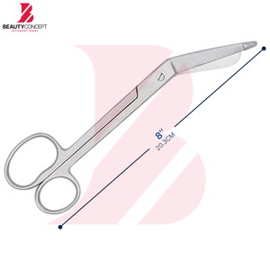 Ciseaux à pansements à anneau unique, en acier inoxydable chirurgical de haute qualité, pour EMT, coupe manuelle de pansements chirurgicaux, usage hospitalier et premiers secours - Product Image 2