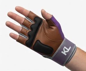 Guantes de Fitness de Medio Dedo de Cuero KL con Correa Ajustable para la Muñeca, para Levantamiento de Pesas, Entrenamiento en Gimnasio, Unisex - Product Image 1